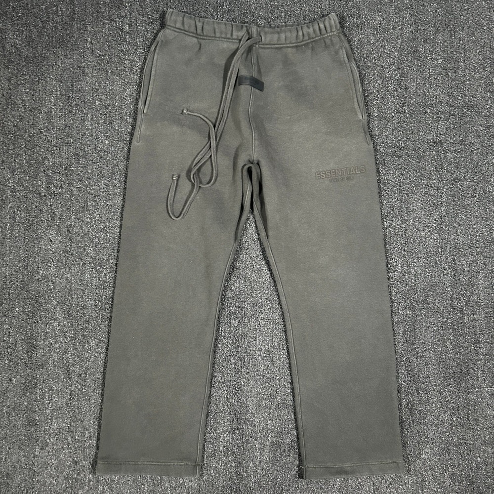 Fear of God Essentials Sweatpants Mens XS Black Excellent Straight Leg Logo